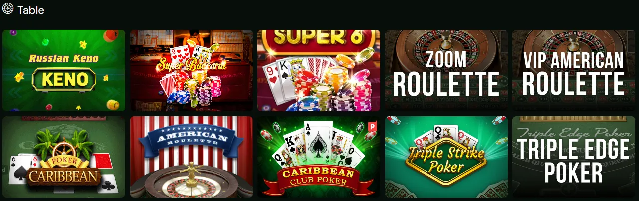 pandazino casino table